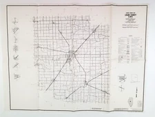 1970 Logan County Illinois IL General Highway Map Dept of Transportation Vtg