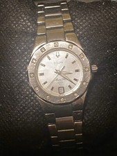 Bulova Marine Star 12 Diamond Bezel Tested Women's Watch 24MM NEW Battery