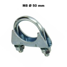 M8 x Ø 50mm Rohr-Schelle Bügelschelle Auspuffschelle OPEL CORSA A Kasten 911-950