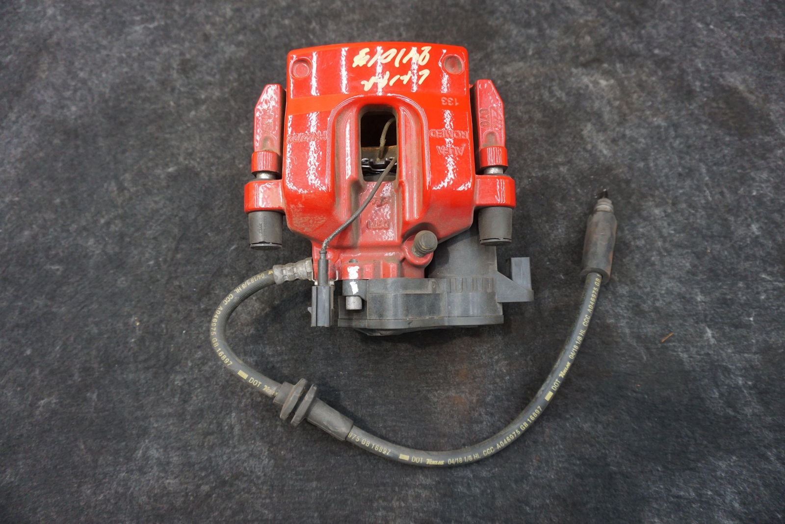 Rear Left Side Brake Caliper Red OEM 670039767 Maserati Ghibli M157 2017+