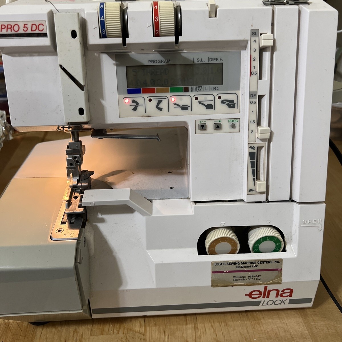 Elna lock PRO 5 DC SERGER SEWING MACHINE complete working | eBay