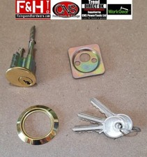 Rim Cylinder 3 keys Replacement Door Lock Night Latch Brass Plated Clearance