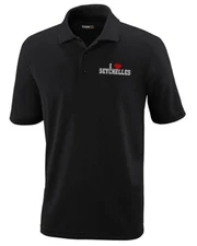 Performance Golf Tees I Love Seychelles Short Sleeves Polo Shirts for Men