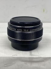 Saitex 2X Auto-Aperture Teleconverter M42/Universal/Pentax Screw-Mount  Case