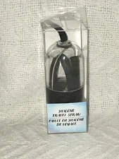 Reusable Black Silicone Straw With Travel Case and Cleaning Brush.  New*