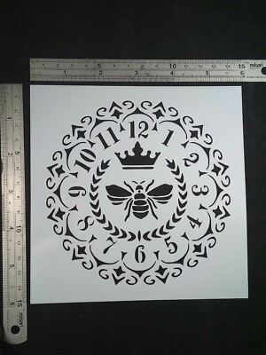 Mandala Uhr Bienenkönigin Schablone Scrapbooking Kartenherstellung Airbrush Journal Kunst #1