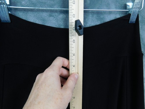 Sympli Pants Womens 2 Black Crop Wide Leg Pull On Stretch Slits Flowy Relaxed - Picture 10 of 13