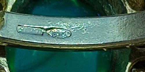 Parure in argento, zirconi e agata orecchini + anello - Foto 7 di 8