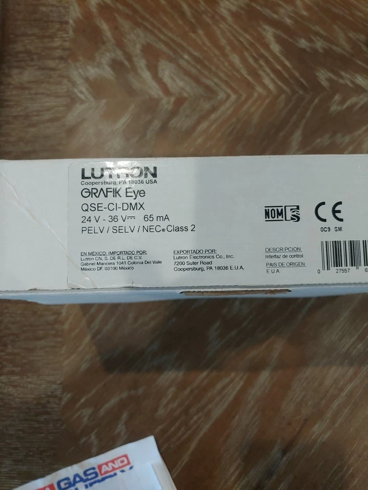 LUTRON QSE-CI-DMX Control Interface GRAFIK Eye® Systems - PELV/SELV/NEC Class 2 - Image 2 of 3