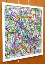 20x24 ORIGINAL ABSTRACT EXPRESSIONIST SIGNED PAINTING.  BRADY 2024