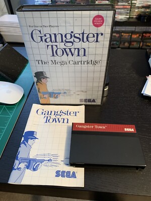 Gangster Town - Sega Master System Video Game - Complete In Box CIB