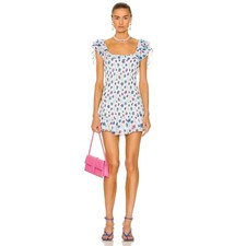 LoveShackFancy Kodie Dress in Deep Cotton Candy Medium Womens Mini Floral