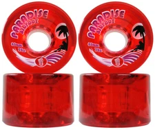 Bigfoot Freeride Longboard Wheels 65mm 78A Islanders SHR Cruiser Red