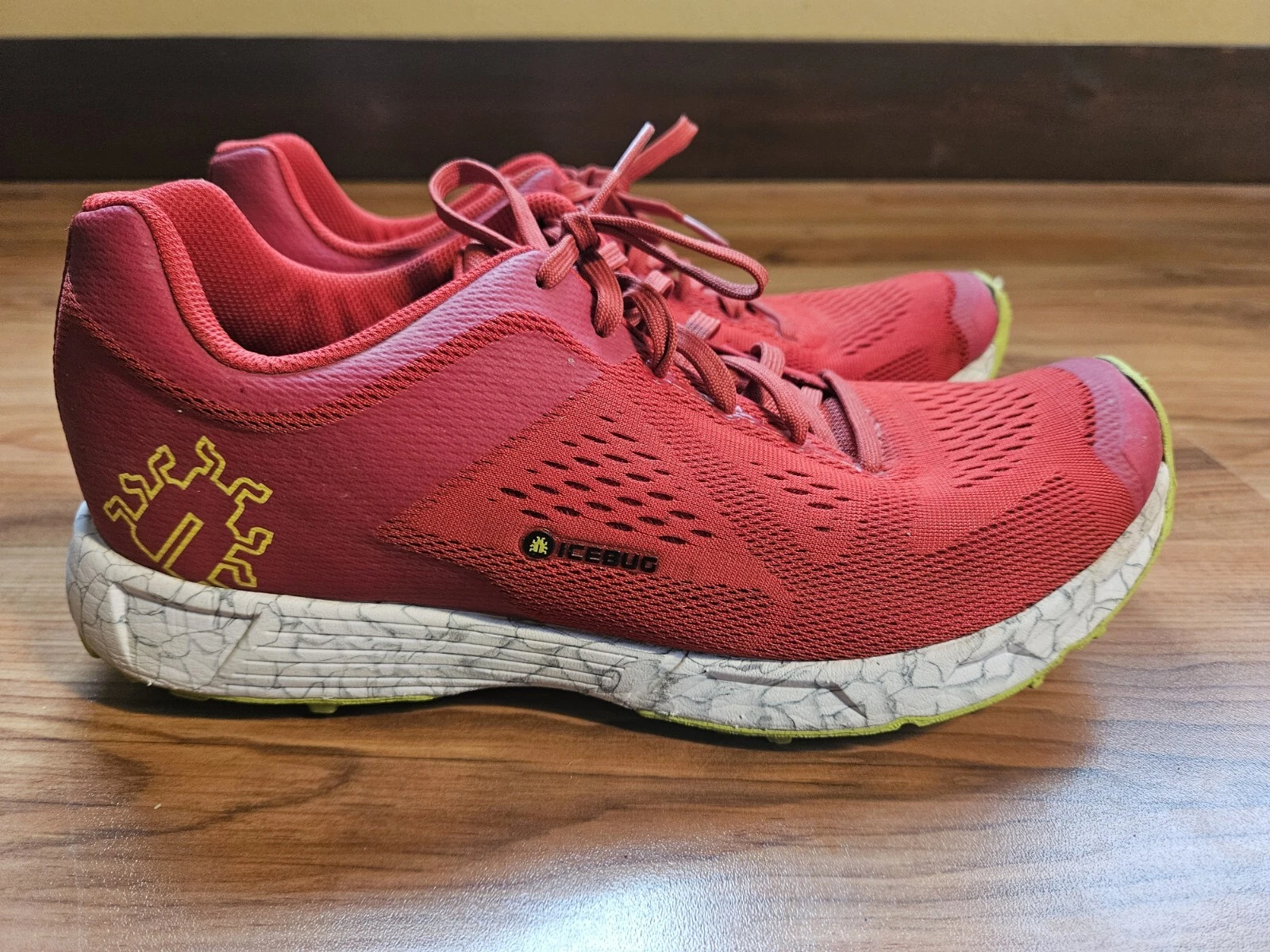 ICEBUG DTS3 RB9x Trail Running Shoe Size 10.5 Red Hiking Running