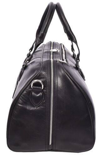 Genuine Leather Holdall Overnight Cross Body Weekend Travel Duffel Bag HLG47 - Picture 4 of 25