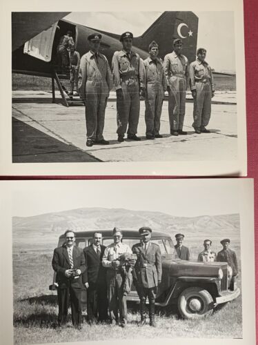 USA Turquie 1945 Visite Général Avion Pilote Véhicule 9x12cm Lot 6 - Photo 1/3