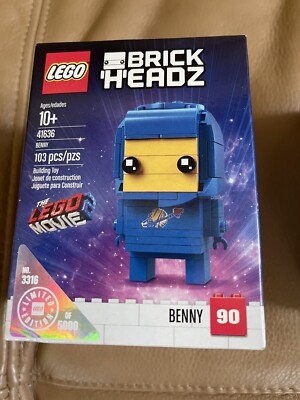 LEGO 41636 & 41637 BRICKHEADZ Benny & Sweet Mayhem LEGO Movie 2