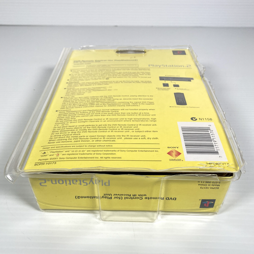 Sony PlayStation 2 DVD Remote Control PS2 & IR Receiver SCPH-1017 NEW Not Sealed - Picture 15 of 17