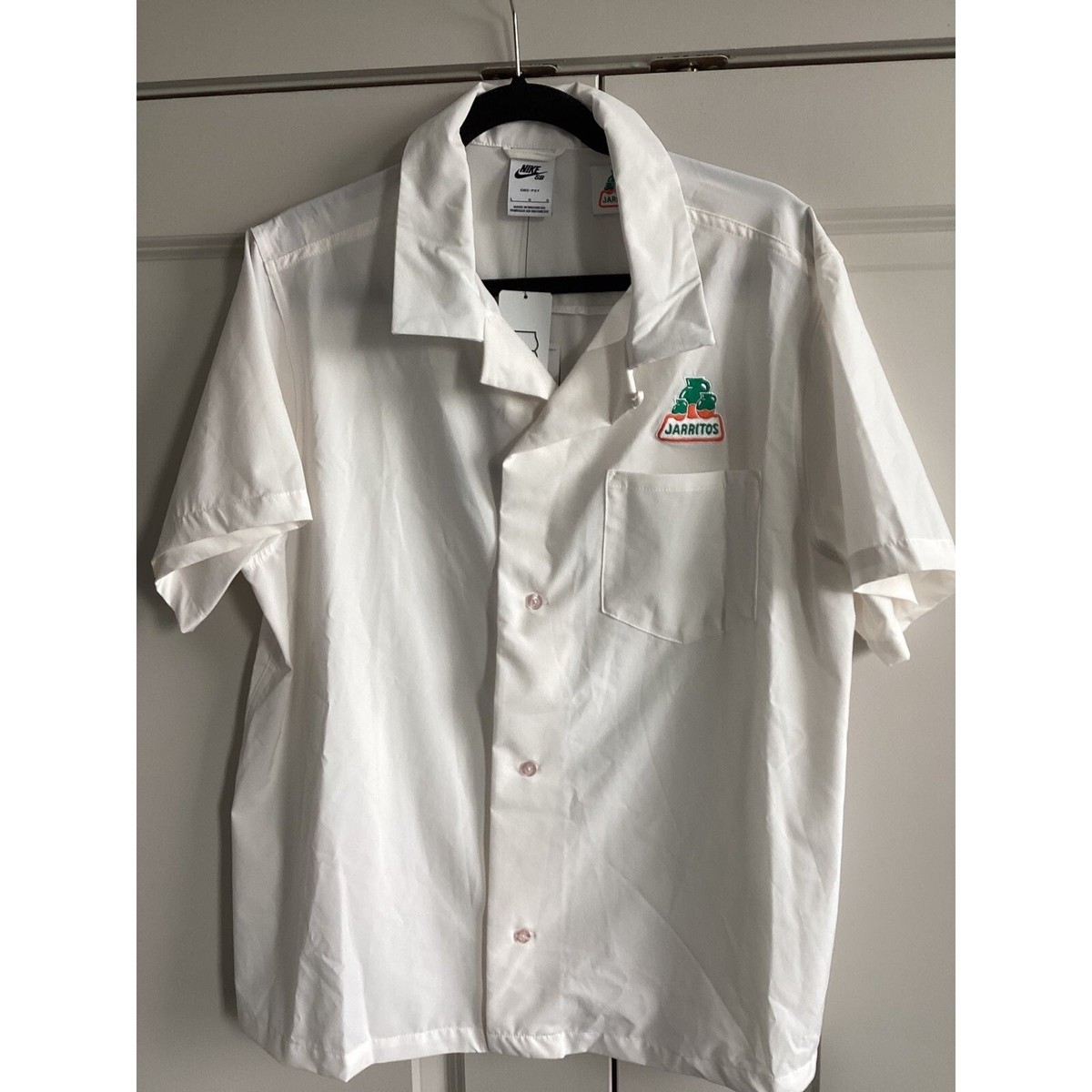 Nike SB Jarritos ロゴ入りシャツ M Nike SB x Jarritos Bowling Button Up Shirt Khaki Men's