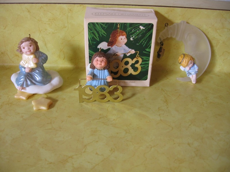 Lot of 3 Assorted  ANGEL Hallmark Christmas Ornaments (A94)