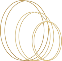 Metallringe, 6 StüCk Gold Metallringe Zum Basteln, 3 GrößEn Drahtringe, StäRke C