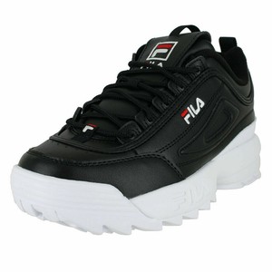 fila black white red