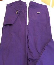 CHEROKEE Authentic WW Women's Purple Scrub SET TOP XS and PANTS XS