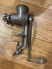 Vintage Universal No 1 Food Meat Grinder Wood Handle Made In USA