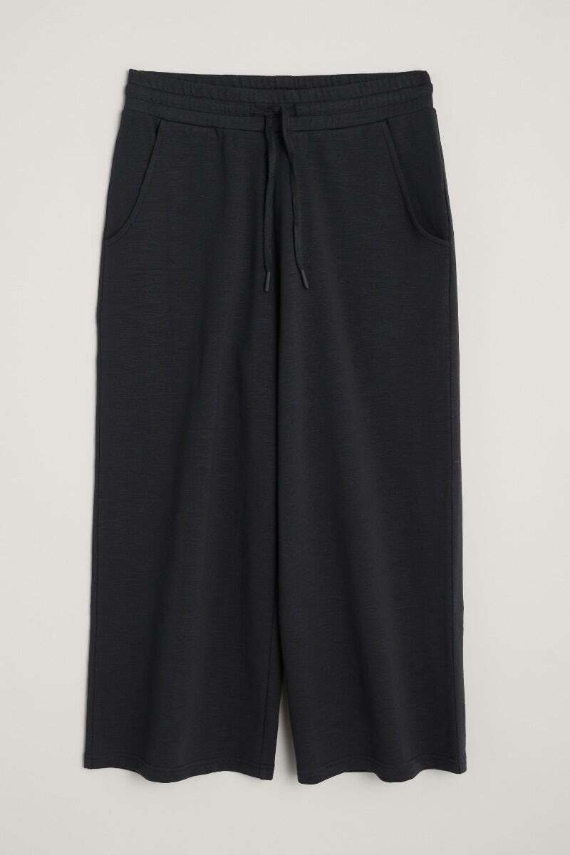 Seasalt Women's Trousers black Meadow Stroll Wide Leg Trousers