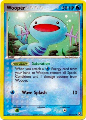 Wooper 81/109 Non Holo Common EX Team Rocket Returns NM+ With eBay Tracking