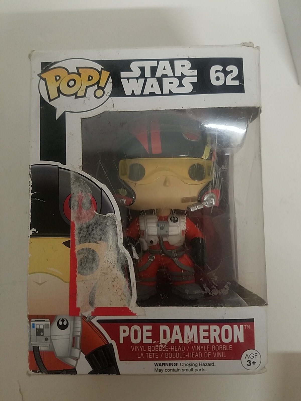 Poe Dameron 62 Funko Pop! Star Wars Damaged Box