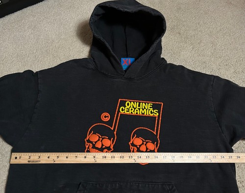 ONLINE CERAMICS Sweet Sound of Death Skull HALLOWEEN Hoodie XL skulls Men's - Picture 3 of 20