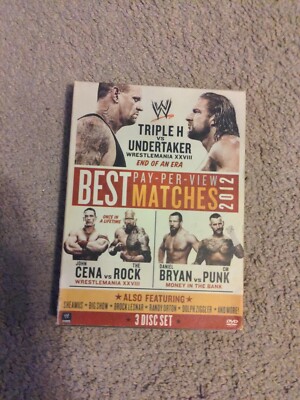 WWE: Best Pay-Per-View Matches 2012 (DVD, 2012, 3-Disc Set)