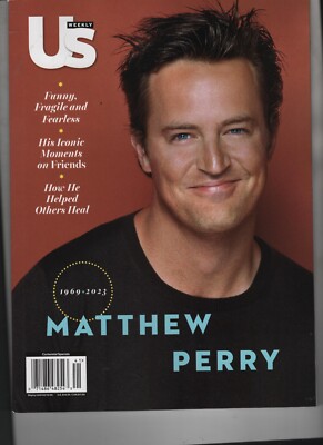 MATTHEW PERRY US WEEKLY MAGAZINE ICONIC MOMENTS ON FRIENDS+ 2023 A360 MEDIA