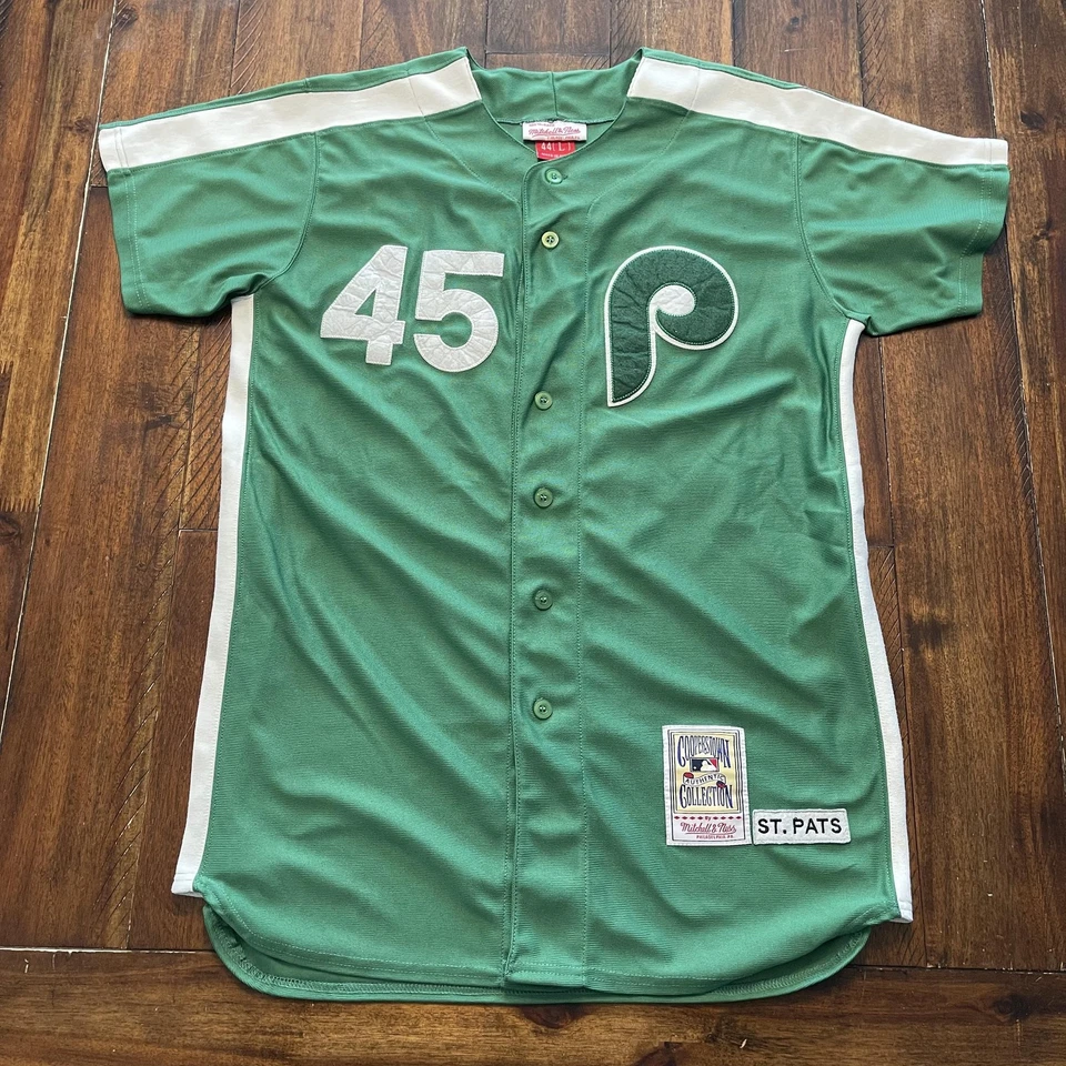 Camiseta deportiva de los Philadelphia Phillies para hombre grande verde MLB béisbol St Pats McGraw 45 Foto 2 de 4
