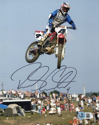 #ad Ricky Carmichael Autographed Signed SUPERCROSS Motocross 8x10 Photo Beckett BAS $85.00