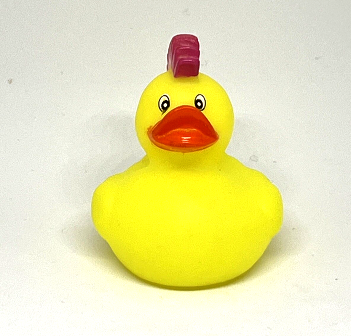 Rocker Rubber Duck 2” Ducky Purple Spike Hair Bath Pool Jeep Toy