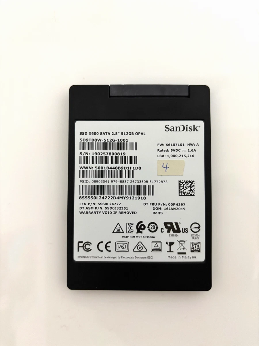 SanDisk 512 GB Solid State Drives for sale - eBay