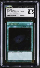 Dark Hole *CGC 8.5* POP 1 *Gold Rare* PGL2-EN089 *2015* Yugioh