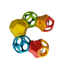 HTF Oball Clicky Twister Easy Grasp Rattle Baby Infant Sensory Toy Click & Twist