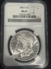1882 S Morgan Silver Dollar NGC MS-65