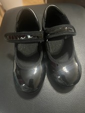 Girls' Black Patent Tap Shoes with Strap 7 Toddler