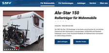 Motorradbrücke SMV Alu-Star 150 + 2 Fahrradträger