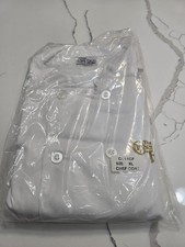 Chef Duds C811CF White Double Breasted Cotton Long Sleeve Chef Coat XL