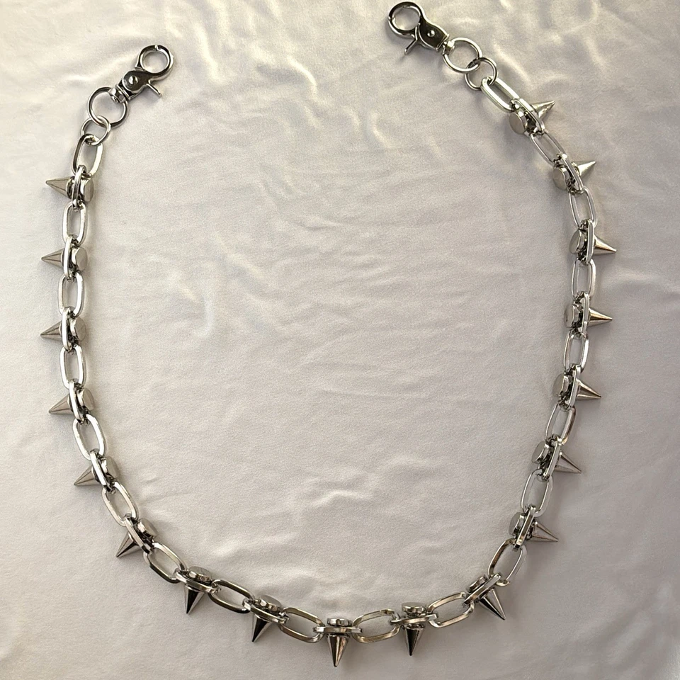 Cadena de pantalones con púas para hombres mujeres, cadena de vaqueros, cadena de llaves, cadena de billetera de motociclista Foto 4 de 4