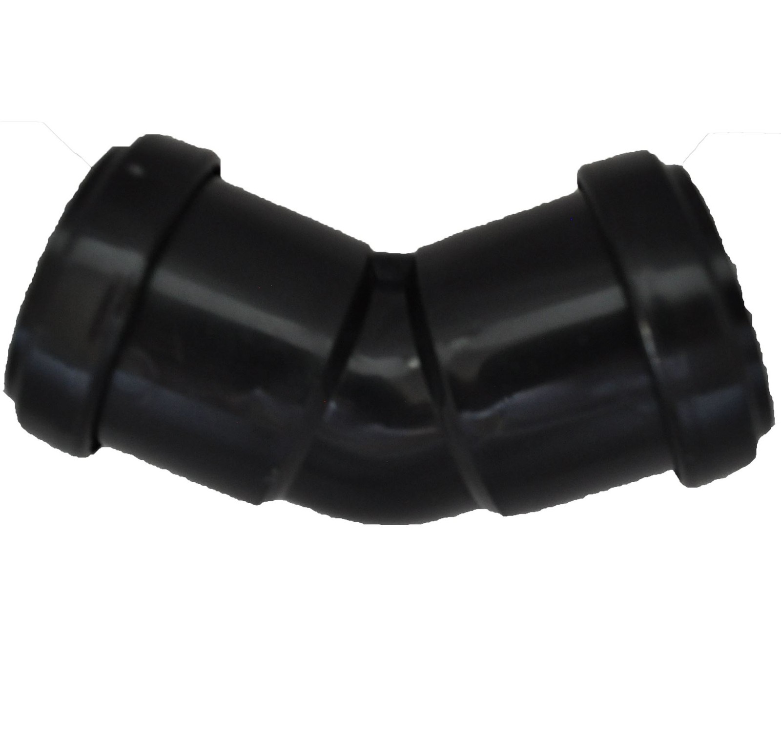 Pushfit 40mm Waste Pipe 45 Degree Bend - Black - FREE Next-Day Delivery - Image 2