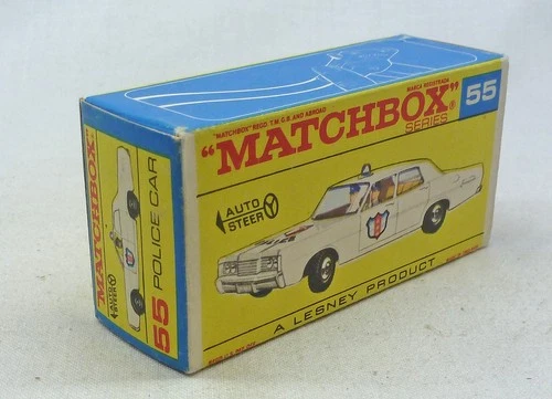 Lesney Matchbox Toys MB55d Mercury Police Car ORIGINAL Empty F Type Box