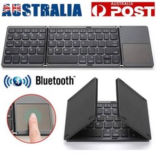 Mini Foldable Wireless Bluetooth Keyboard with Touchpad for PC Smartphone Table