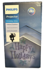 Philips Projector - LED Holiday Christmas Designs Projector - 8 Holiday Slides