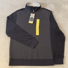 NEW Ted Baker Quarter 1/4 Zip Textured Pullover Men's Small S Blue NWTags Preppy